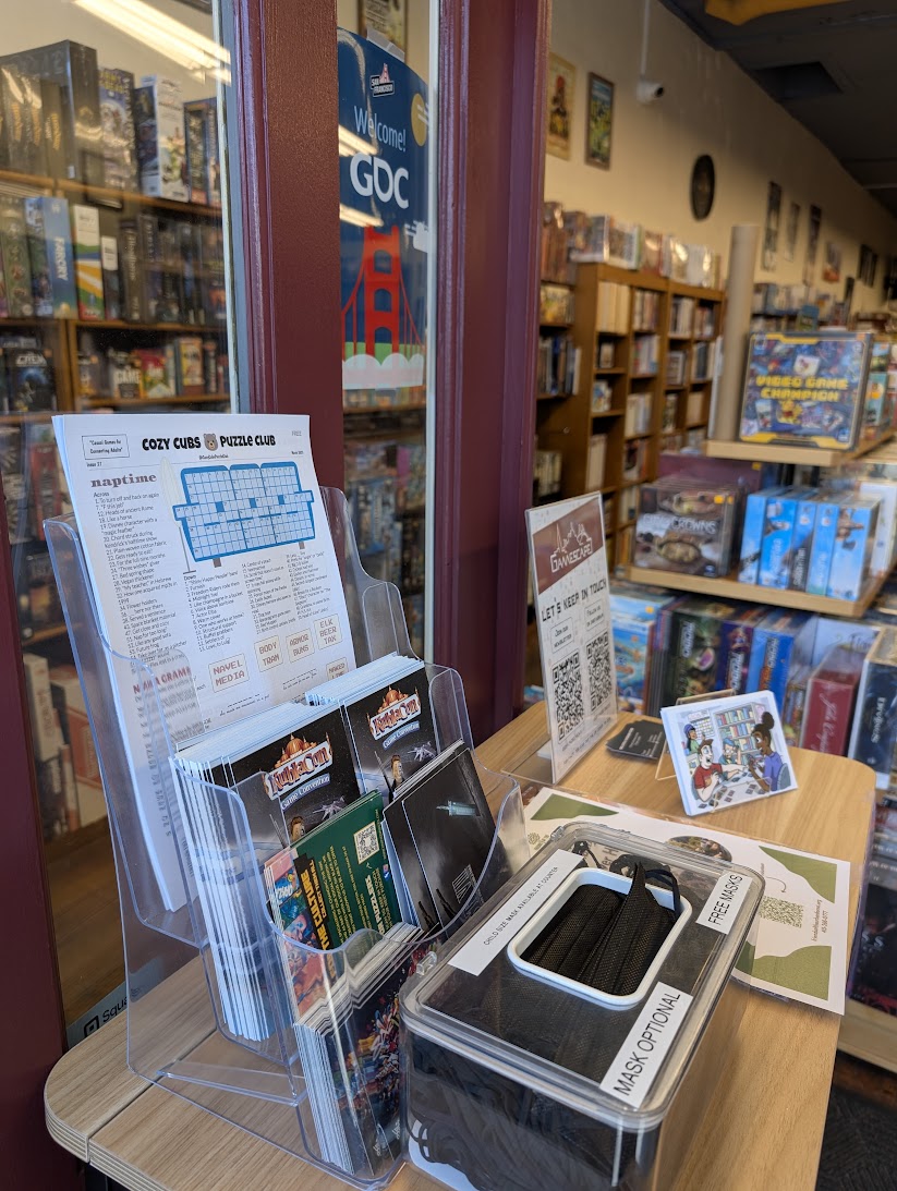 The mdeia stand at the front of Gamescape